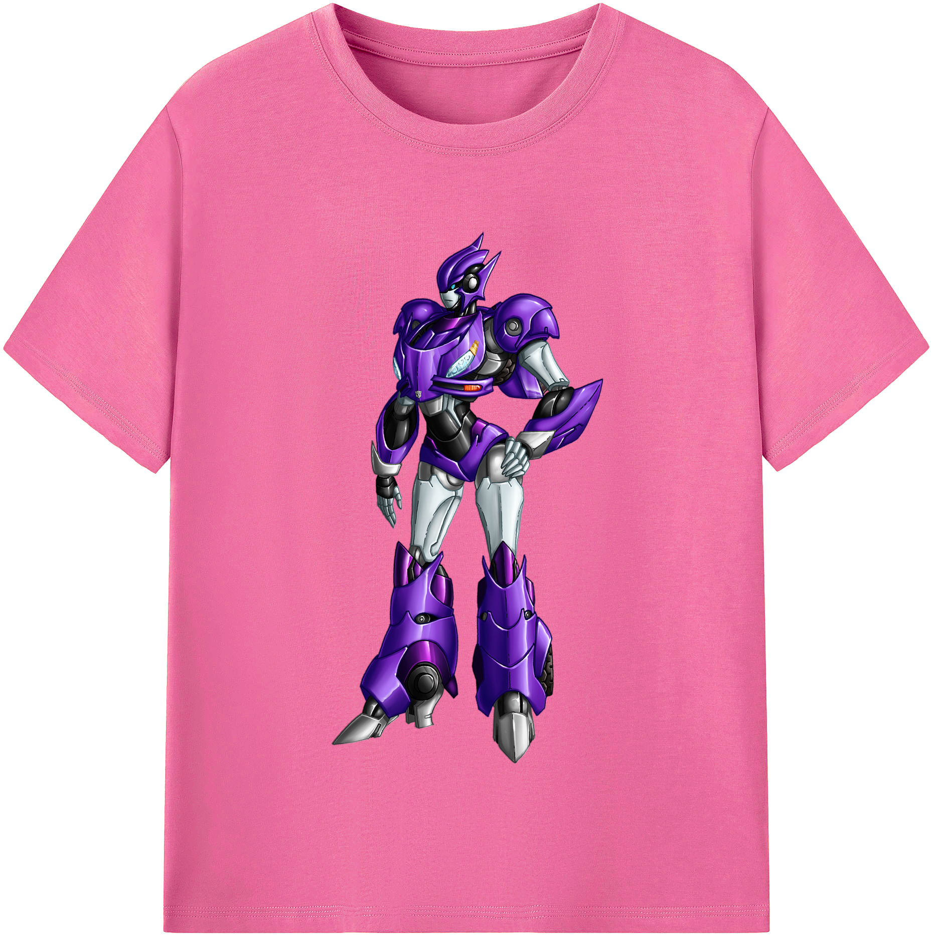（画像用）  レディースカジュアルプリントTシャツ（綿100％）